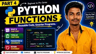 Python Full Course Part 4 Functions Explained with Easy Examples Python for Beginners