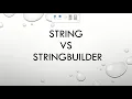 C Interview Questions Difference Between String Vs String Builder