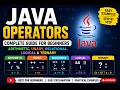 Java Operators Full Tutorial Learn All Operators with Examples