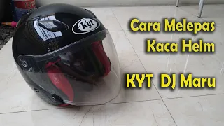 tips on how to remove and install the visor on a kyt dj maru helmet