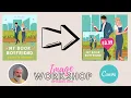 Turn YOUR book cover into a killer Facebook Ad with Canva The Image Workshop - Ep 1