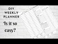 HOW I CREATE MY OWN WEEKLY PLANNER Microsoft WORD WEEK on TWO PAGE Plan Smart Life