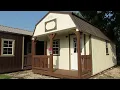 12X24 Derksen Lofted Barn Cabin at Big W s Portable Buildings in Lafayette Louisiana