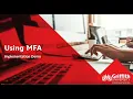 Using Multi-Factor Authentication MFA demo