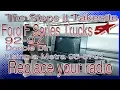 How to put A Double Din radio in a Ford F Series truck 92 97