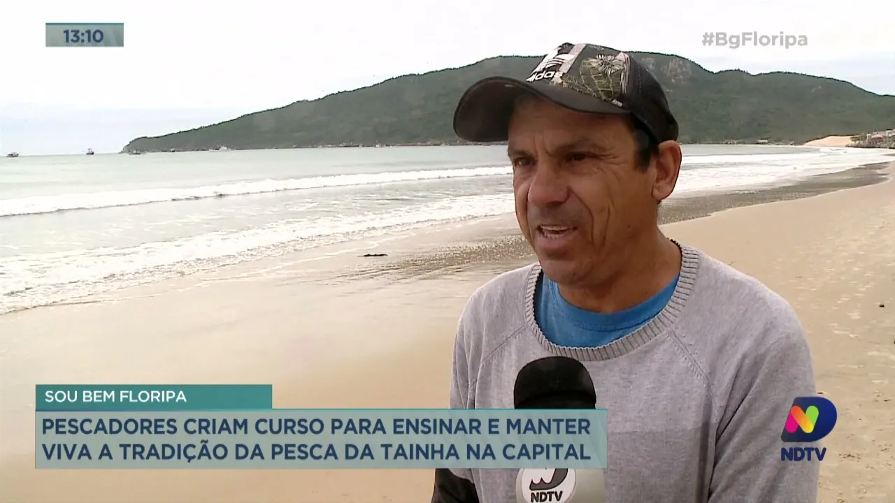 Pescadores criam curso para ensinar e manter viva a tradição da pesca da tainha em Florianópolis