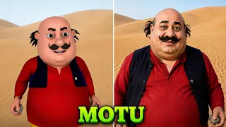 Motu reels vs real life 😱