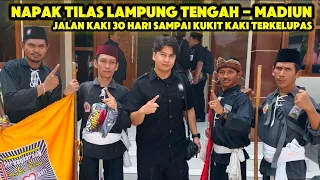 Napak Tilas Dari Lampung sudah sampai Madiun, jalan kaki selama 30 Hari