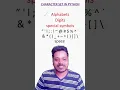 Character Set in Python Python Class 11th and 12th Computer Science