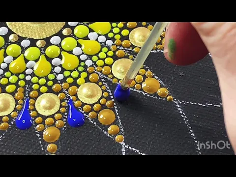 Download MP3 Dot Mandala Drop Technique using Dotting Tools