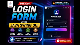 Build a Professional Login Form by using Java Swing GUI