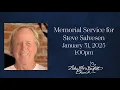 Memorial Service for Steve Salvesen January 31 2025 1 00pm