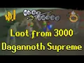 Old School RuneScape - Loot from 3000 Dagannoth Supreme