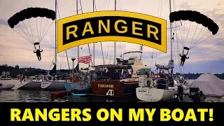 Boat party with Army Rangers for the 4th of July!