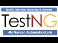 TestNG Interview Questions and Answers TestNG Framework Interview Questions