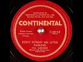 Don't Forget Me, Little Darling ~ Hal Monroe with String Acc. (1944)