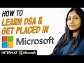 How to learn DSA and get placed in Microsoft Coding Ninjas