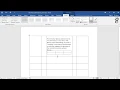 How to Insert Table In the Table in Word Nested Table