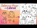 Create a Coloring Page Using Canva Elements