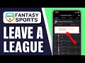 How to Leave a League in ESPN Fantasy Football Quick and Easy