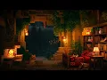 Rainy Cave Hideout | Minecraft Music with Soft Rain for Sleeping & Studying (10 Hours)