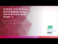 Deterministic Optimization - Simplex Method Part 1