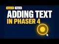How To Make Game With Phaser JS text