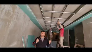 طريقة استلام اسقف الجبس بورد من الصنعيه والمقاولون بنفسك 