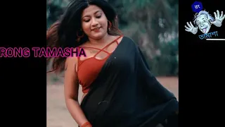 tushmita expression u0026 hot photoshoot black saree saree lover saree fashion full hd 2021