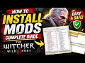 How To Install Mods The Witcher 3 - Complete Guide Step by Step Tutorial
