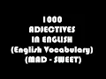 1000 Adjectives in English - English Vocabulary M