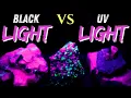 Which is better Black Light or UV Light for gems and minerals Fluorescent Rockhounding