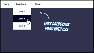 Easy Dropdown Menu with HTML CSS
