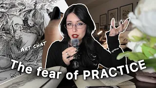 why are we afraid of PRACTICE?🥀reflecting on creativity (+ art process clips)🌹