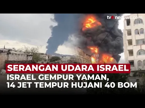 Mencekam! Detik-detik Pesawat Tempur Israel Gempur Ibu Kota Yaman