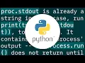 CompletedProcess from subprocess run doesn t return a string