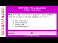 Information Processing Quiz Questions Answers Information Processing Class 12 8 Notes Ch 8 Quiz