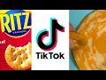 ASMR Satisfying UNBOXING TIKTOK Ritz cracker Cheese Hack No Talking
