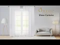 OWENIE White Sheer Curtains 84 inches Long 2 Panels Set Sheer White Curtains