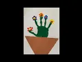 Handprint flower pot handprint ideas little hands by Vaishvik Srinithi