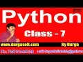 Learn Python Programming Tutorial Online Training by Durga Sir On 04-05-2018 7AM