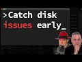 Monitor disk space with a shell script