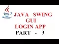 JAVA SWING GUI - LOGIN APPLICATION