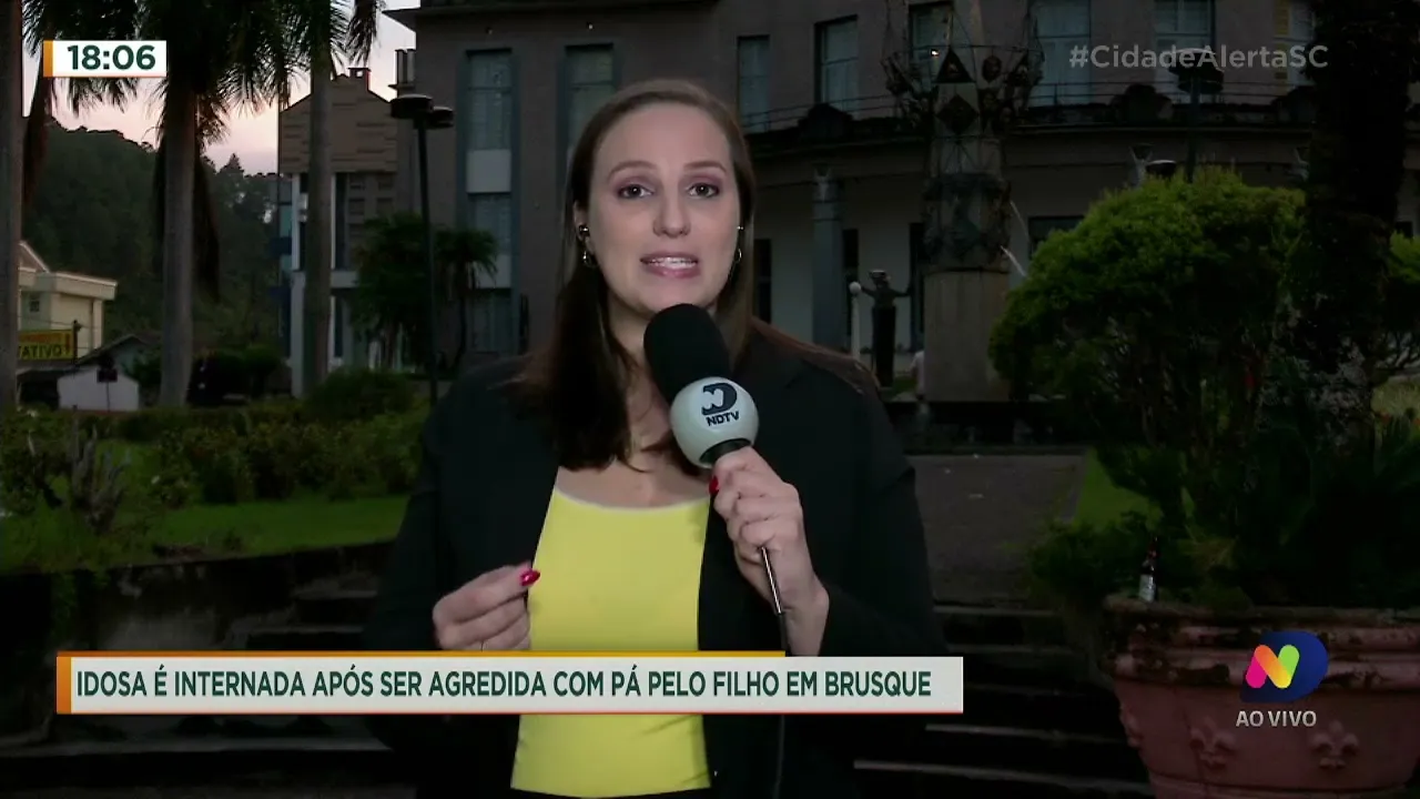 Idosa é internada após ser agredida com pá pelo filho