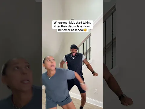 When your kids starting taking after their dads class clown behavior 🥴🤣 #funny #comedy #parents