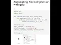 Automating File Compression with gzip