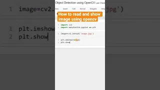 How to read and show the image using opencv in jupytwr notebook