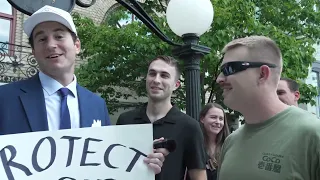 Alex Stein Trolls Culture War Attendees on Big Booty Latinas