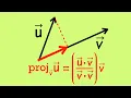 Vector projection of u onto v introduction example