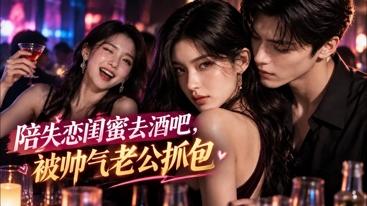 陪失恋闺蜜去酒吧,被帅气老公抓包